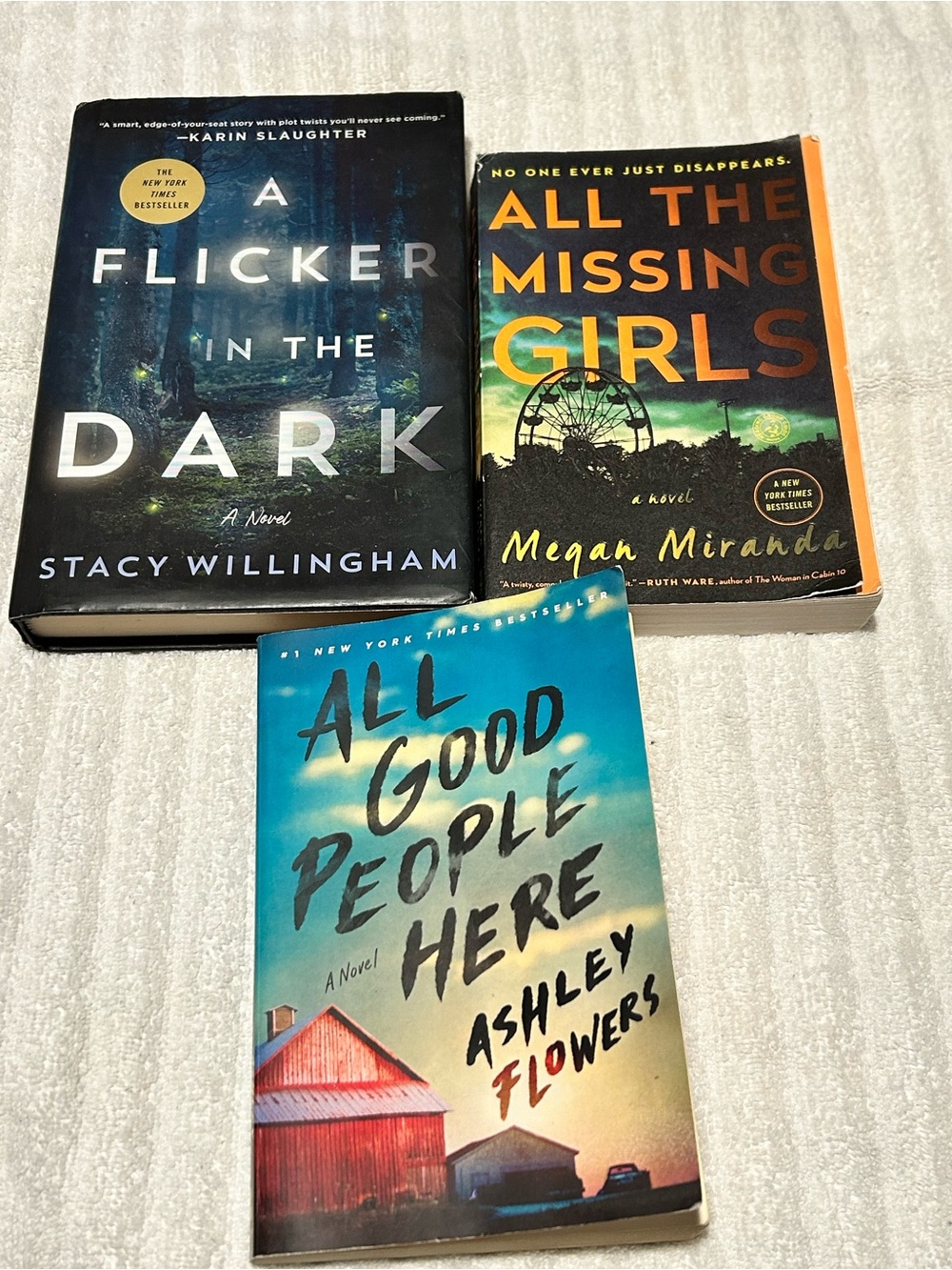 Set of 3 Mystery/Thriller Paperbacks
